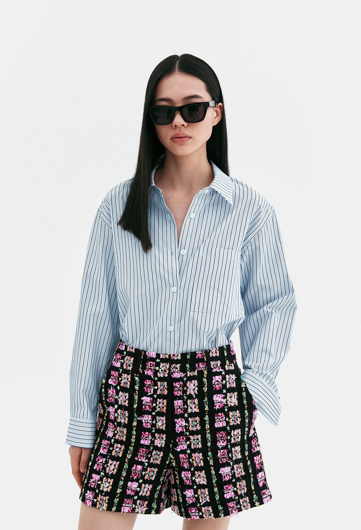 Striped Shirt In Blue