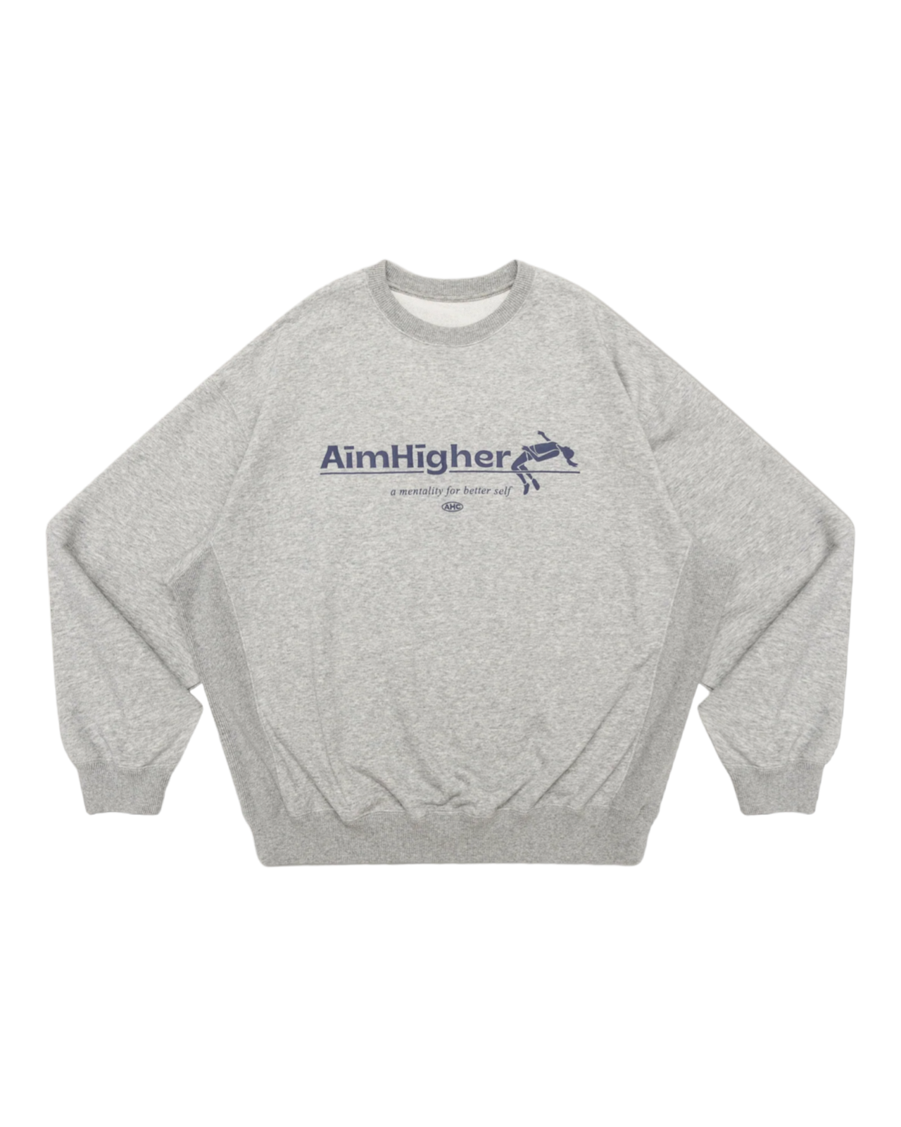 Aim Higher Club Light Sweater In Flecking Grey