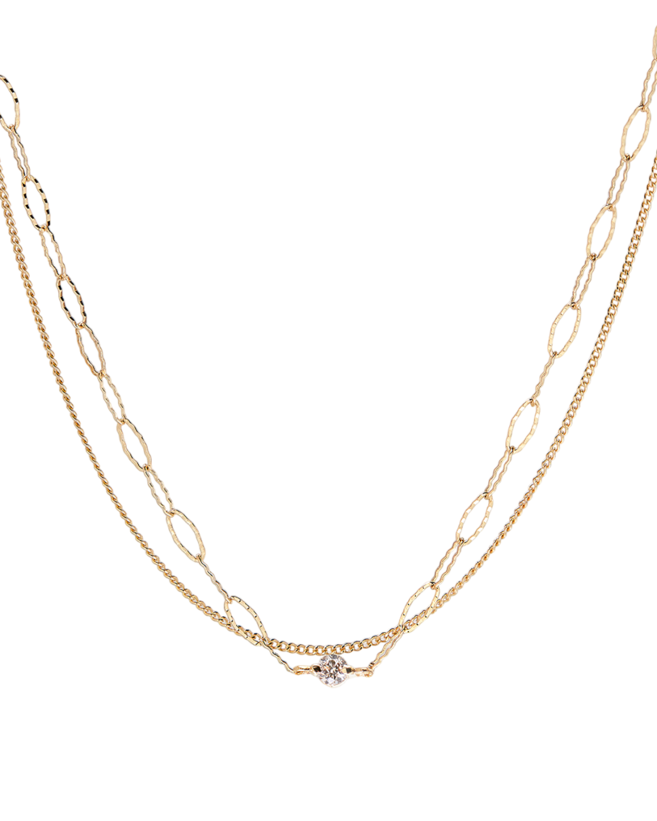 Pure Double Strand Diamond Chain Bracelet