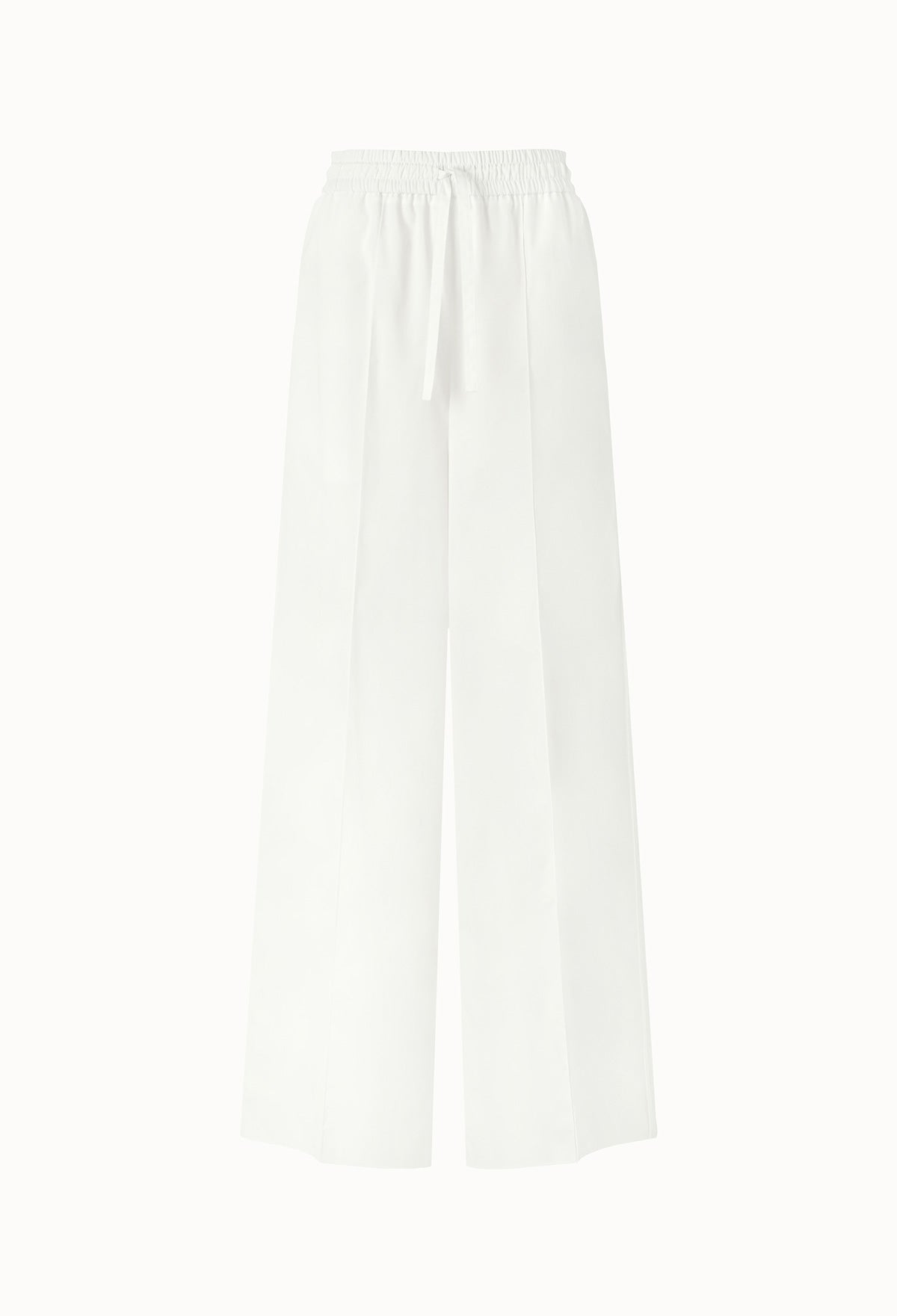 Zentra Elastic-waist Pants In White