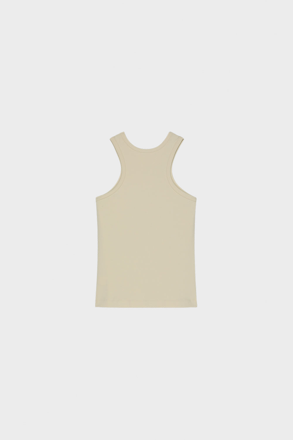 Easy Curved Singlet In Ivory 0076
