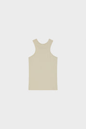 Easy Curved Singlet In Ivory 0076