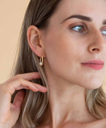 Aurelie Pearl Hoop Earrings