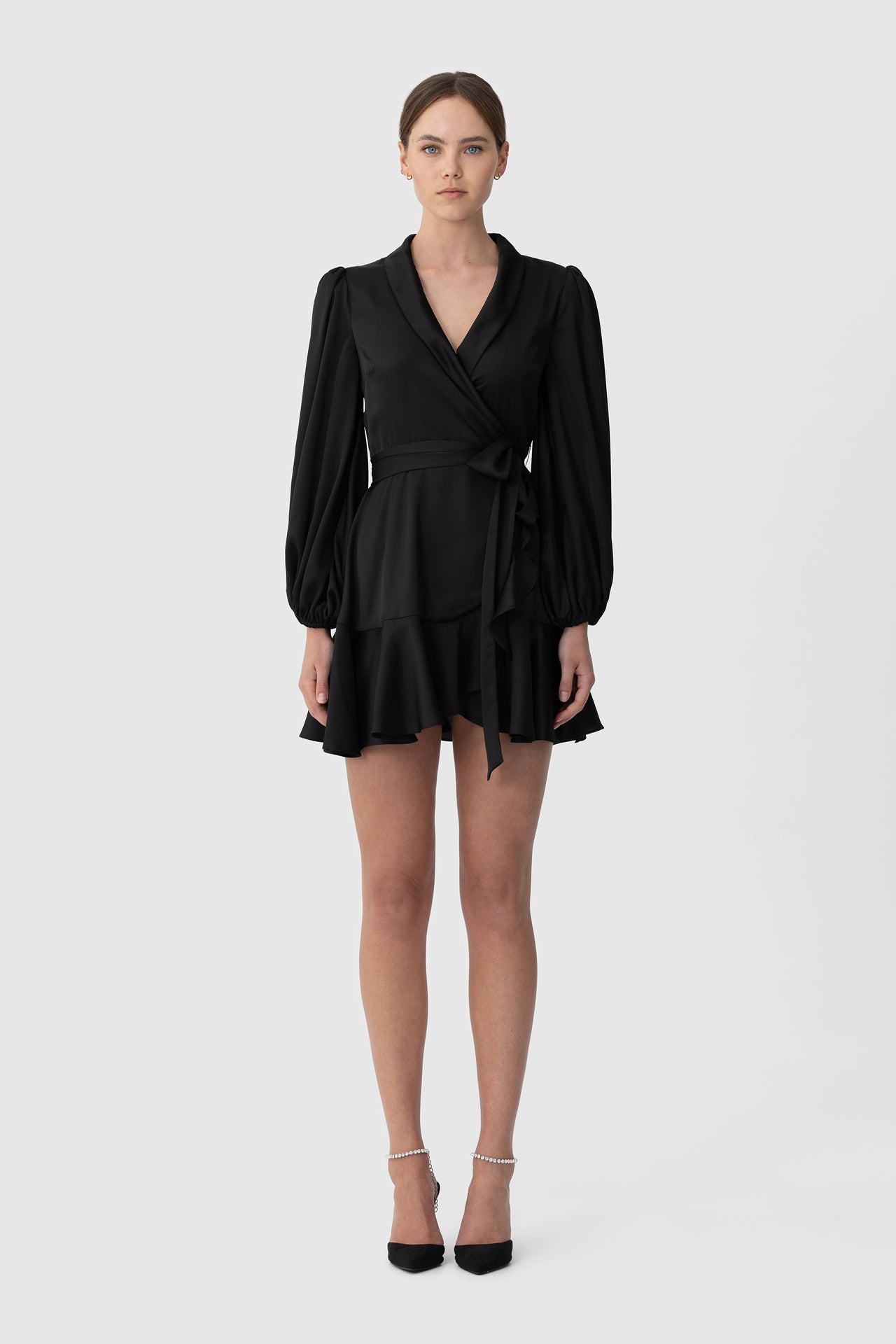 Kennedy Ls Mini Dress In Black