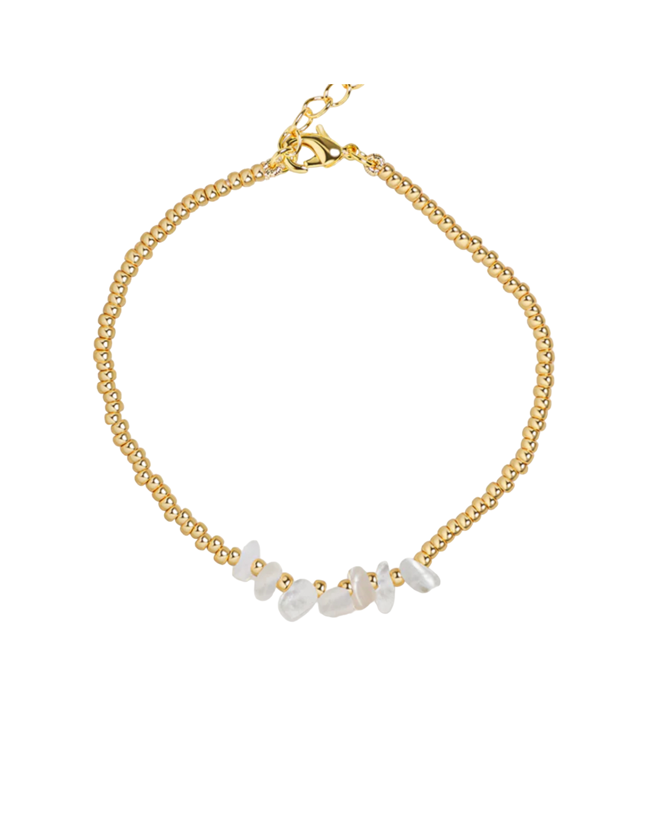 Vera Gold Beaded Pearl Bracelet