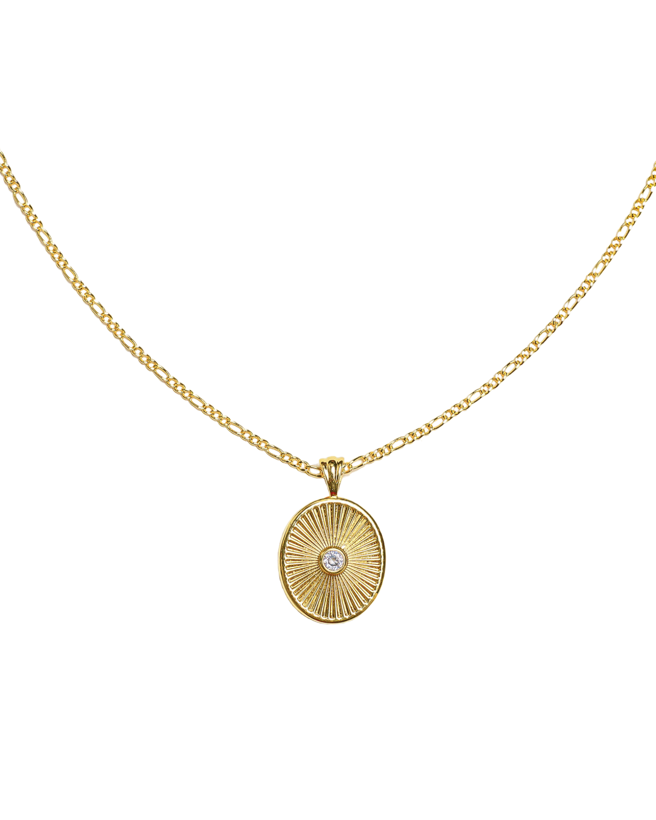 Mia Round Pendant Necklace