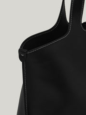 Panier Tote Bag In Soft Black
