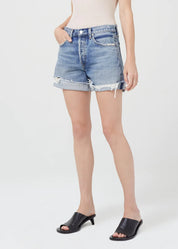 Parker Long Vintage Short With Cuff In Heat Wave