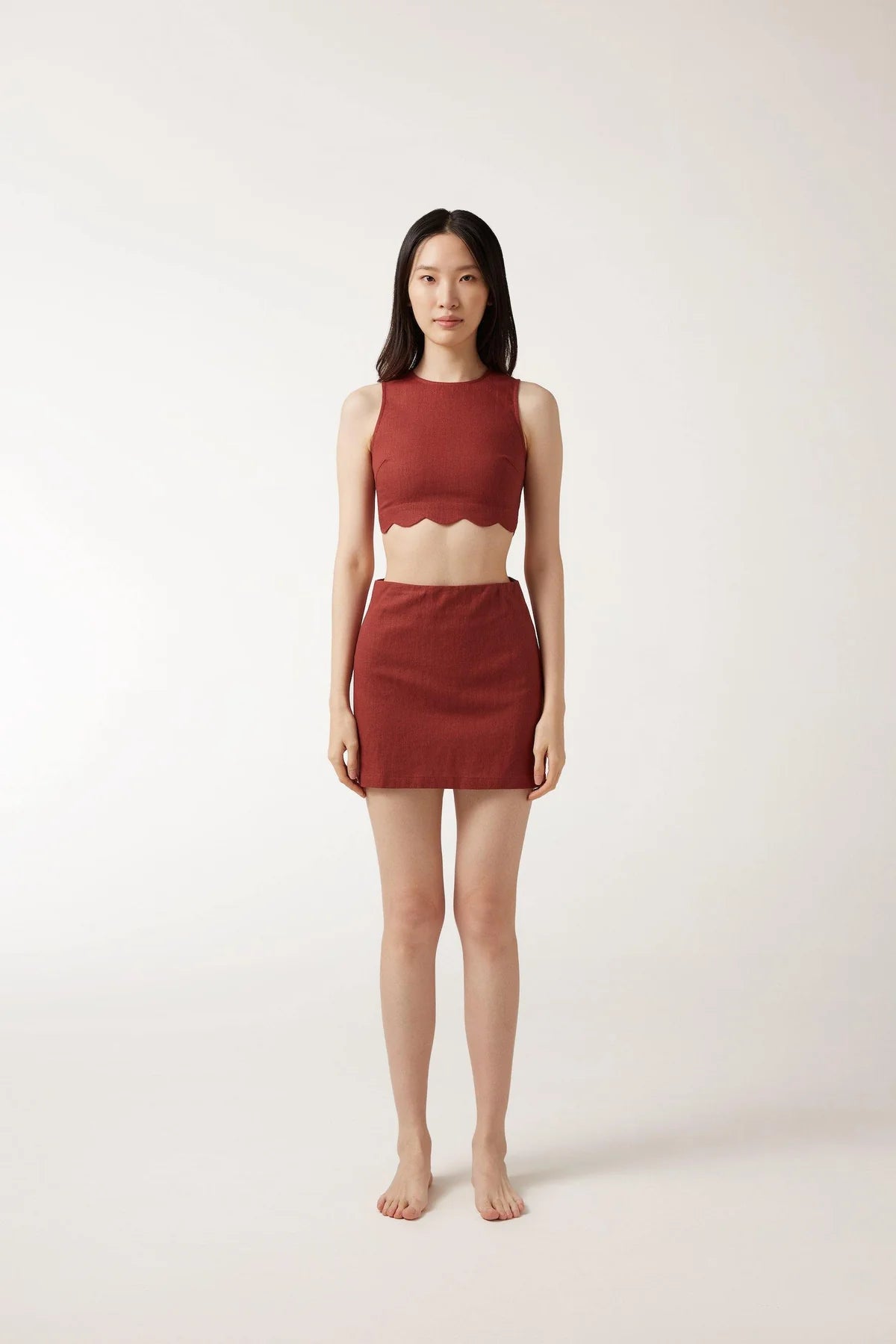 SOPHIE Skirt In Maroon