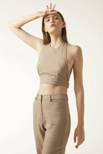 REINA Top In Taupe