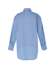 Oversized Wrap Shirt In Blue