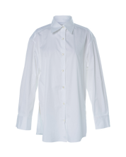 Oversized Wrap Shirt In White