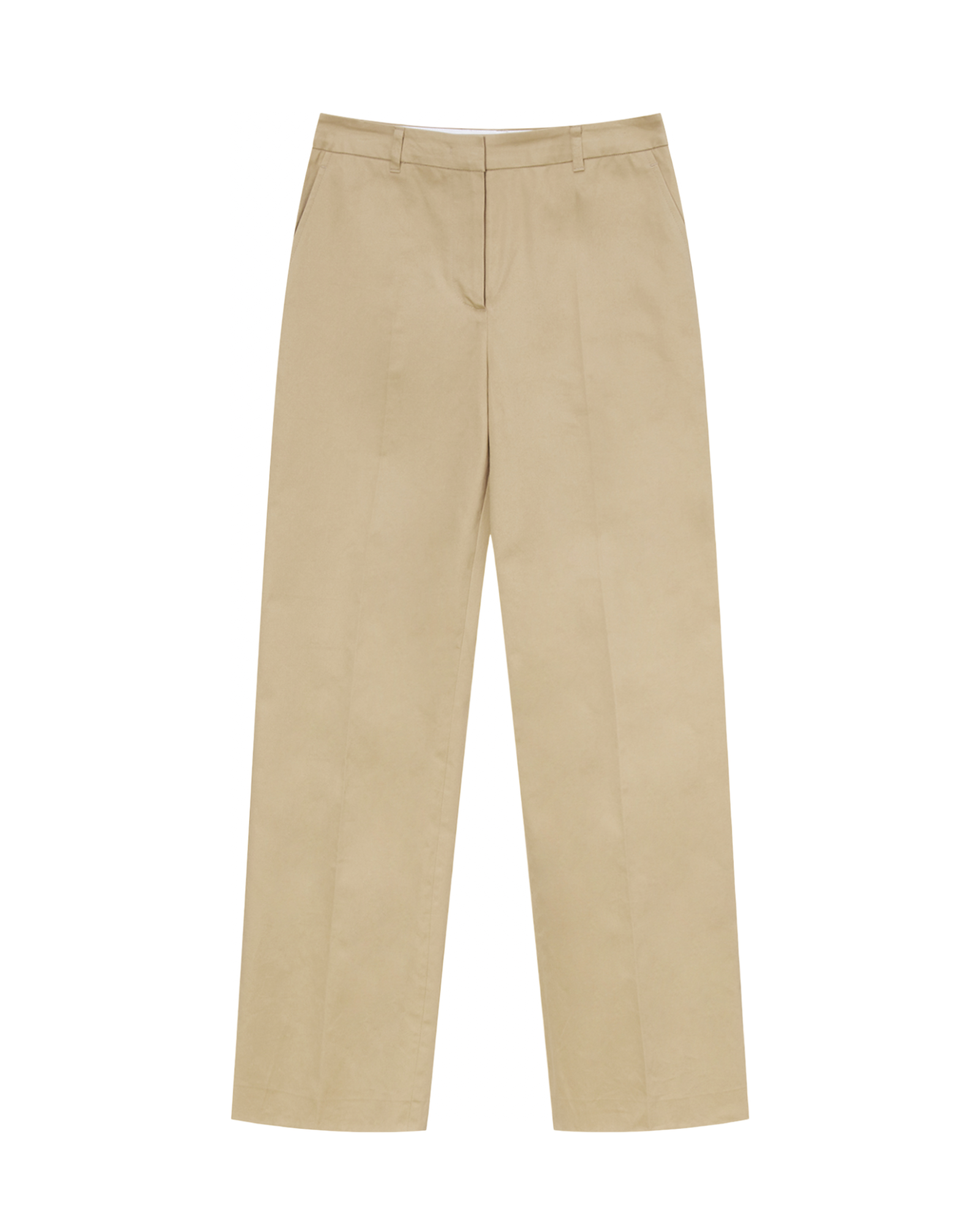 Straight Chino Pants In Classic Beige