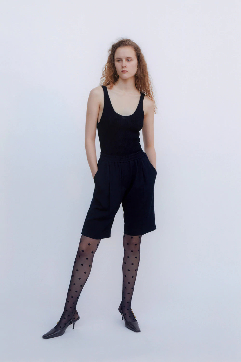 Eco Wool Shorts In Black 037