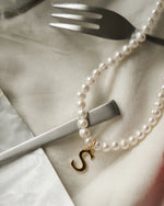 Shining Your Initial Pearl Necklace