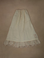 Belle Ruffles Long Skirt In Beige
