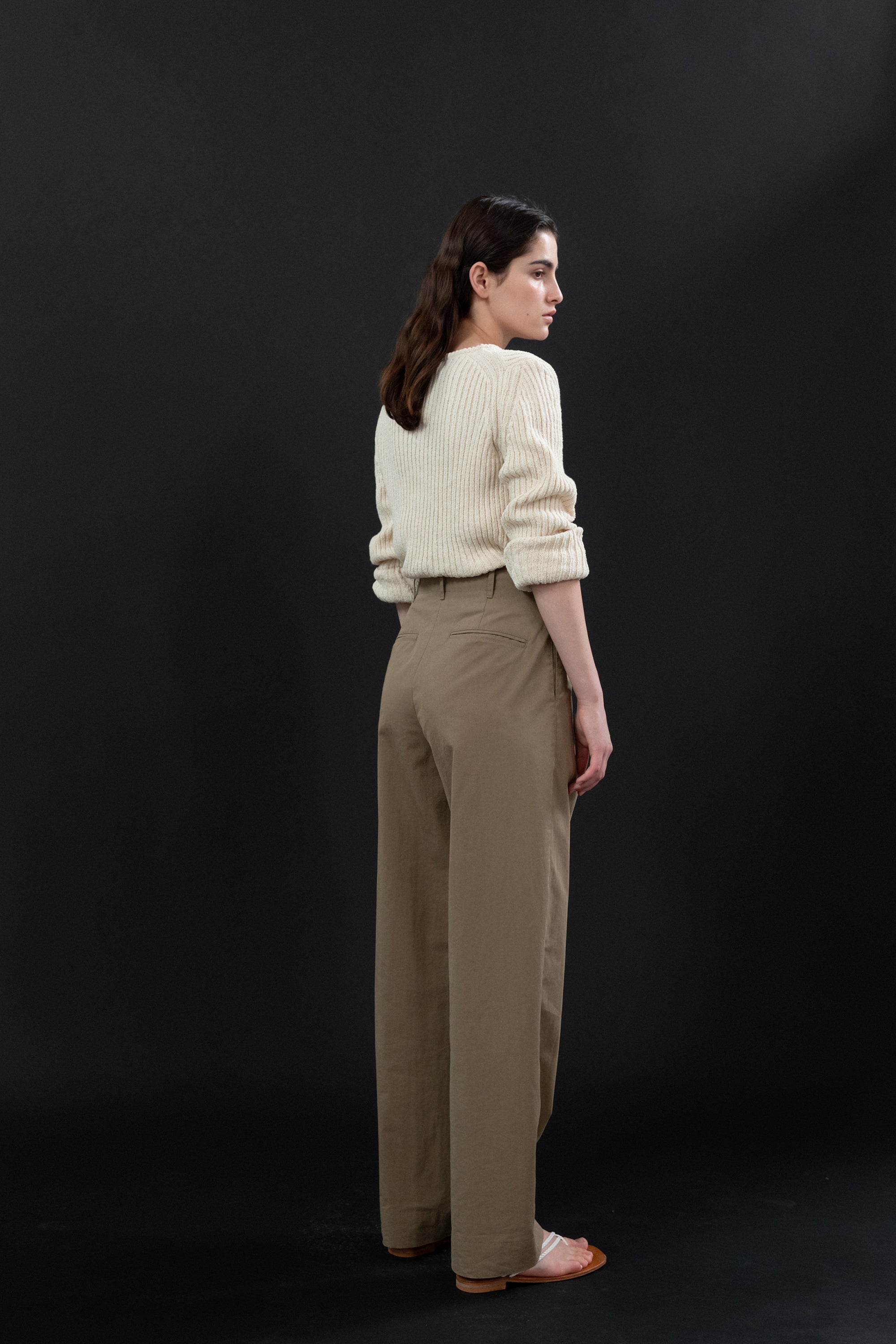 Mailo Cotton Pants In Camel