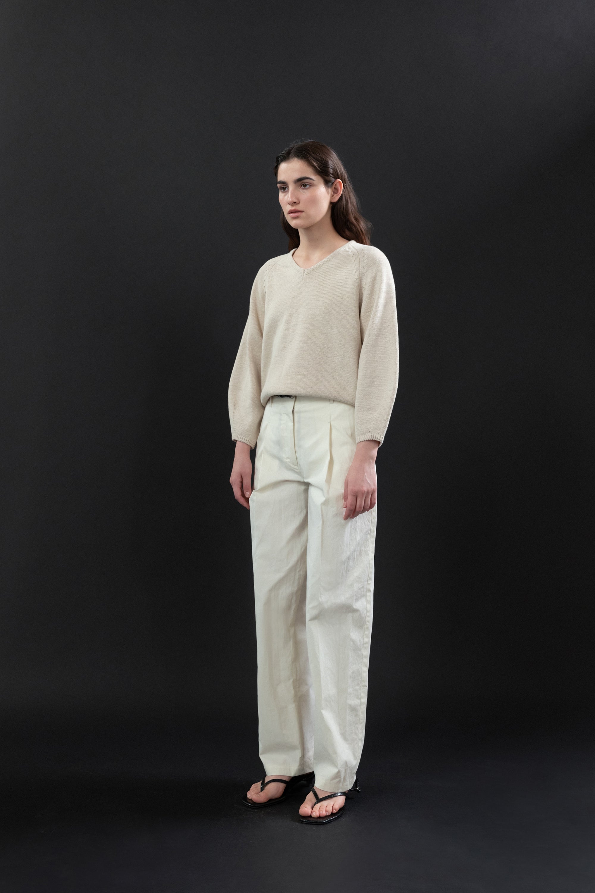 Mailo Cotton Pants In Ivory – STORiES