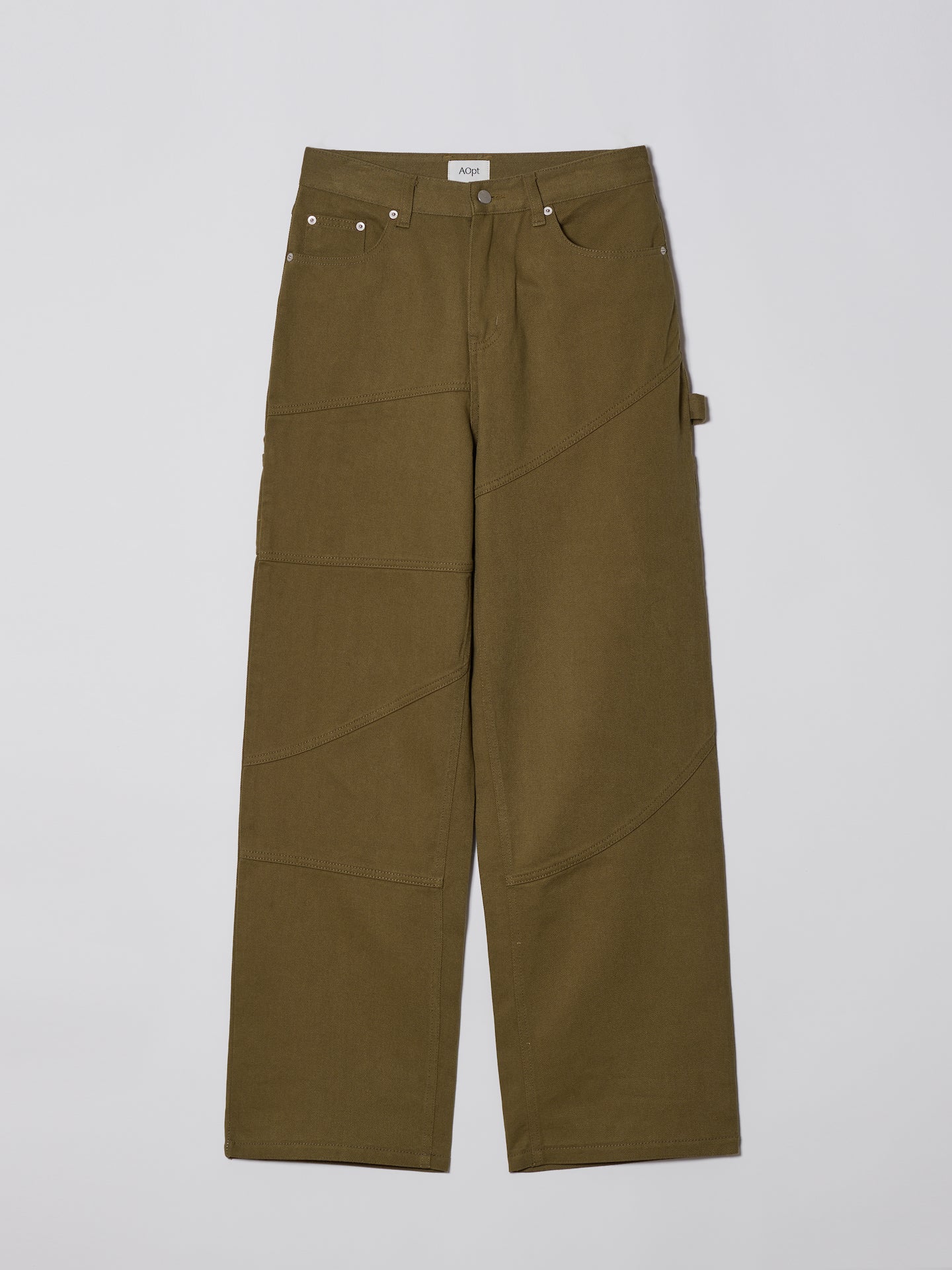 Wide Corduroy Pants In Beige