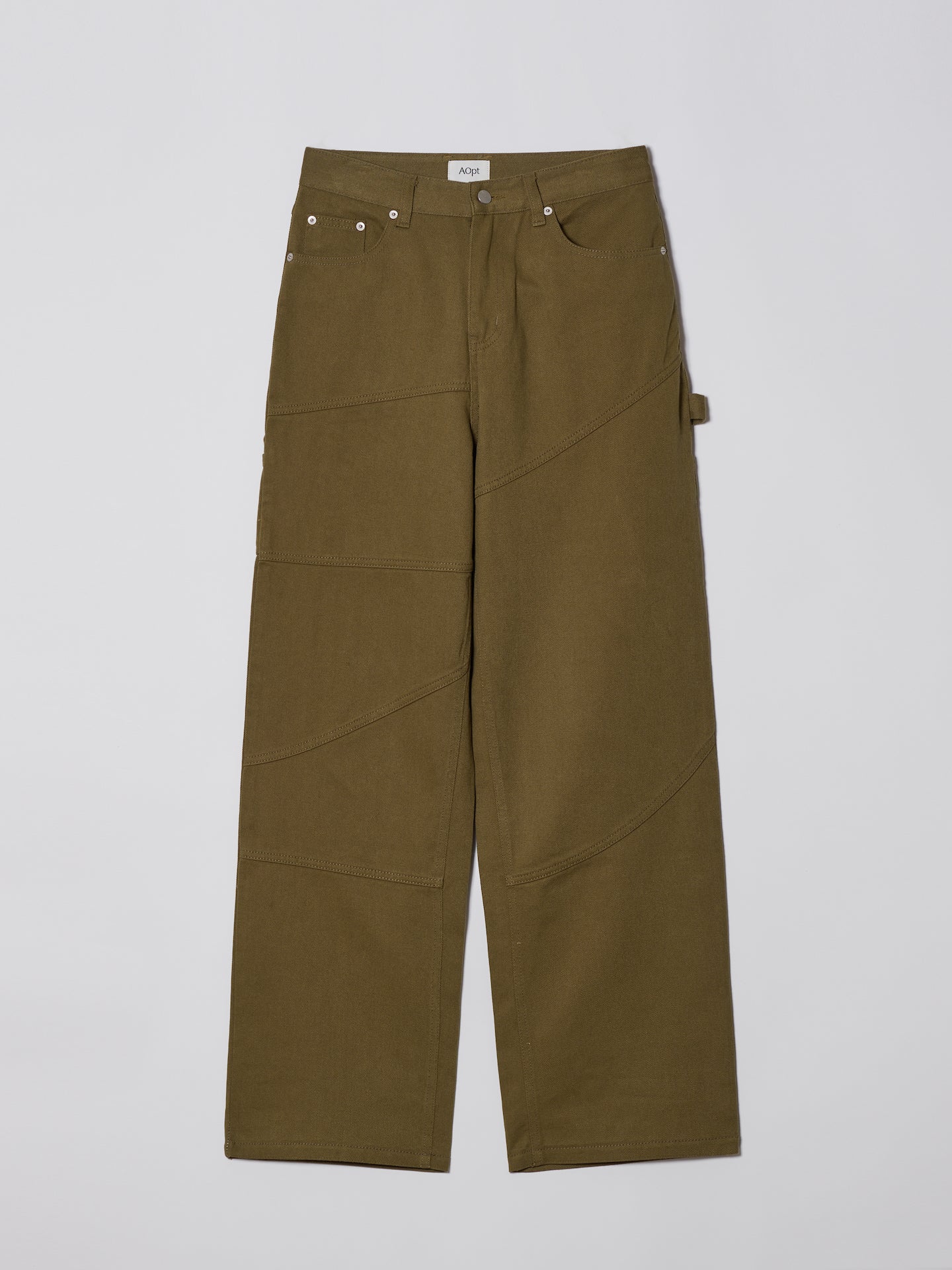 Rigid Carpenter Jeans In Khaki Brown