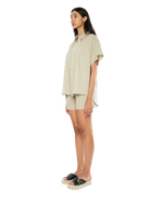 Aria Short In Striped Khaki