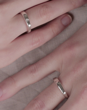 銀色卵石情侶戒指組 16 件