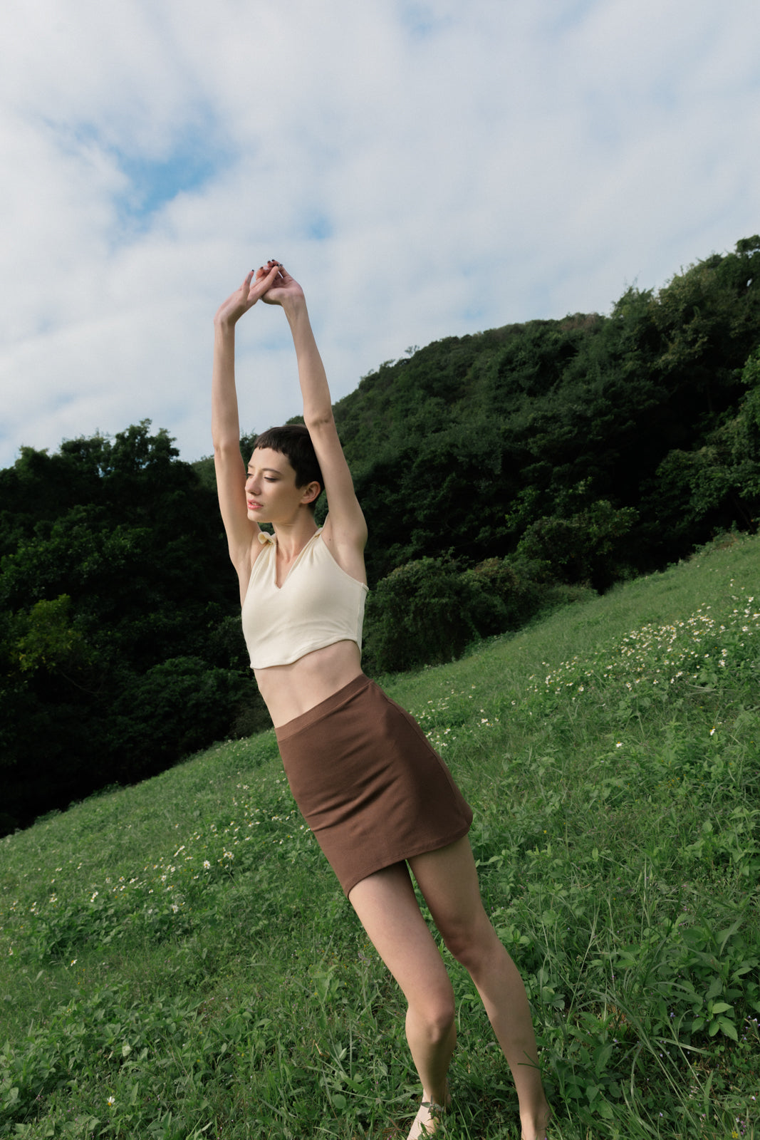 BODY Mini Skirt in Mocha