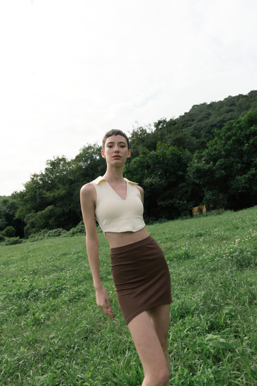 BODY Mini Skirt in Mocha