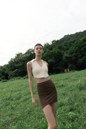 BODY Mini Skirt in Mocha