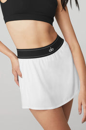 Match Point Tennis Skirt In White