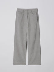 Wide Corduroy Pants In Wave Grey