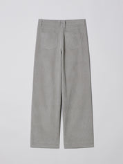 Wide Corduroy Pants In Wave Grey