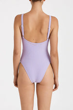 Lilac Cord Towelling One Piece