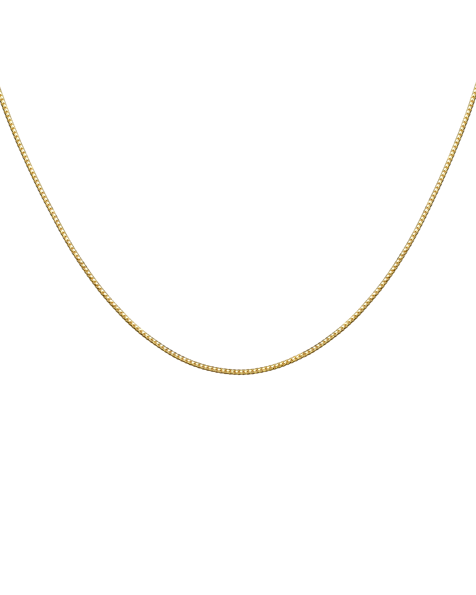 Cecile Mini Herringbone 14k Gold Chain Necklace