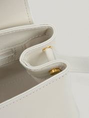 Journal Shoulder Bag In Ecru White