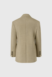 Basic Tailored Jacket In Khaki Beige