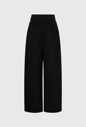Cotton Baggy Pants In Black