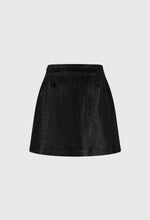 Cracked Mini Skirt In Black