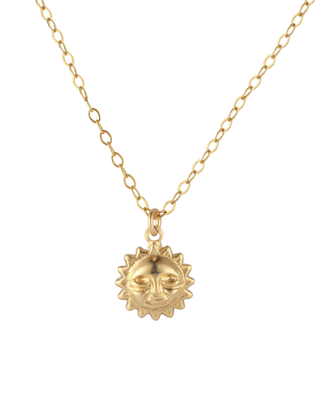 Dainty Sun Necklace In 14K Gold Filled(SHN0386)