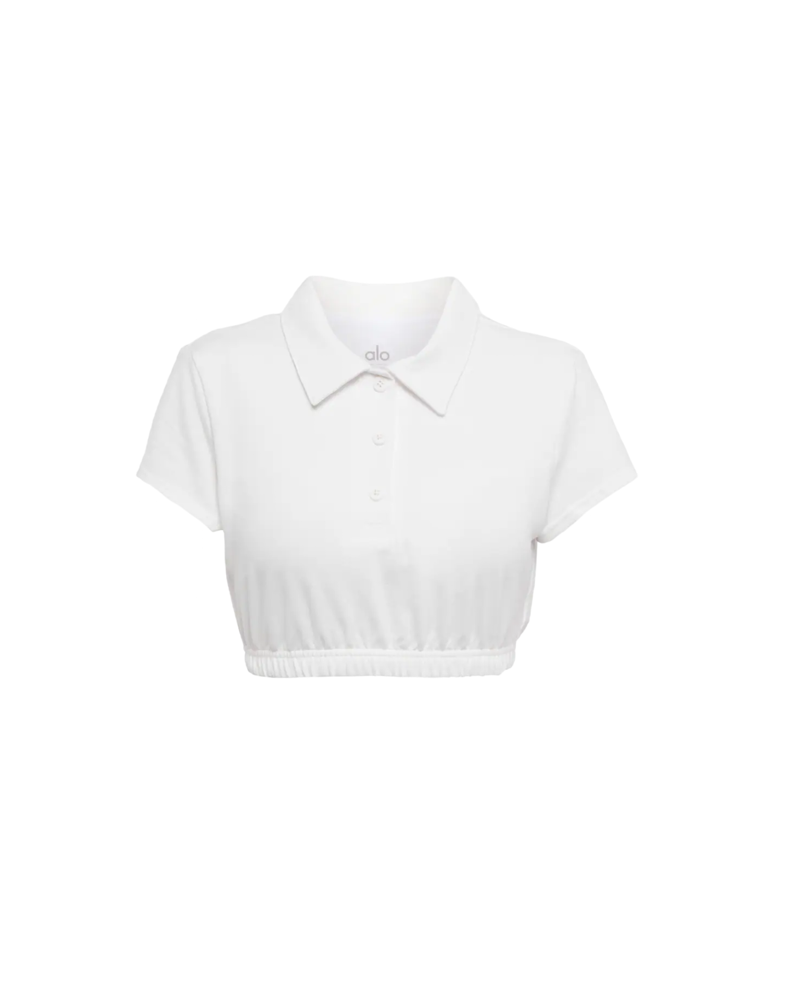 白色短版 Prestige Polo 衫