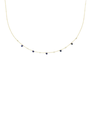 Natural Lapis Lazuli Twinkle Satellite Necklace (SHN0126)