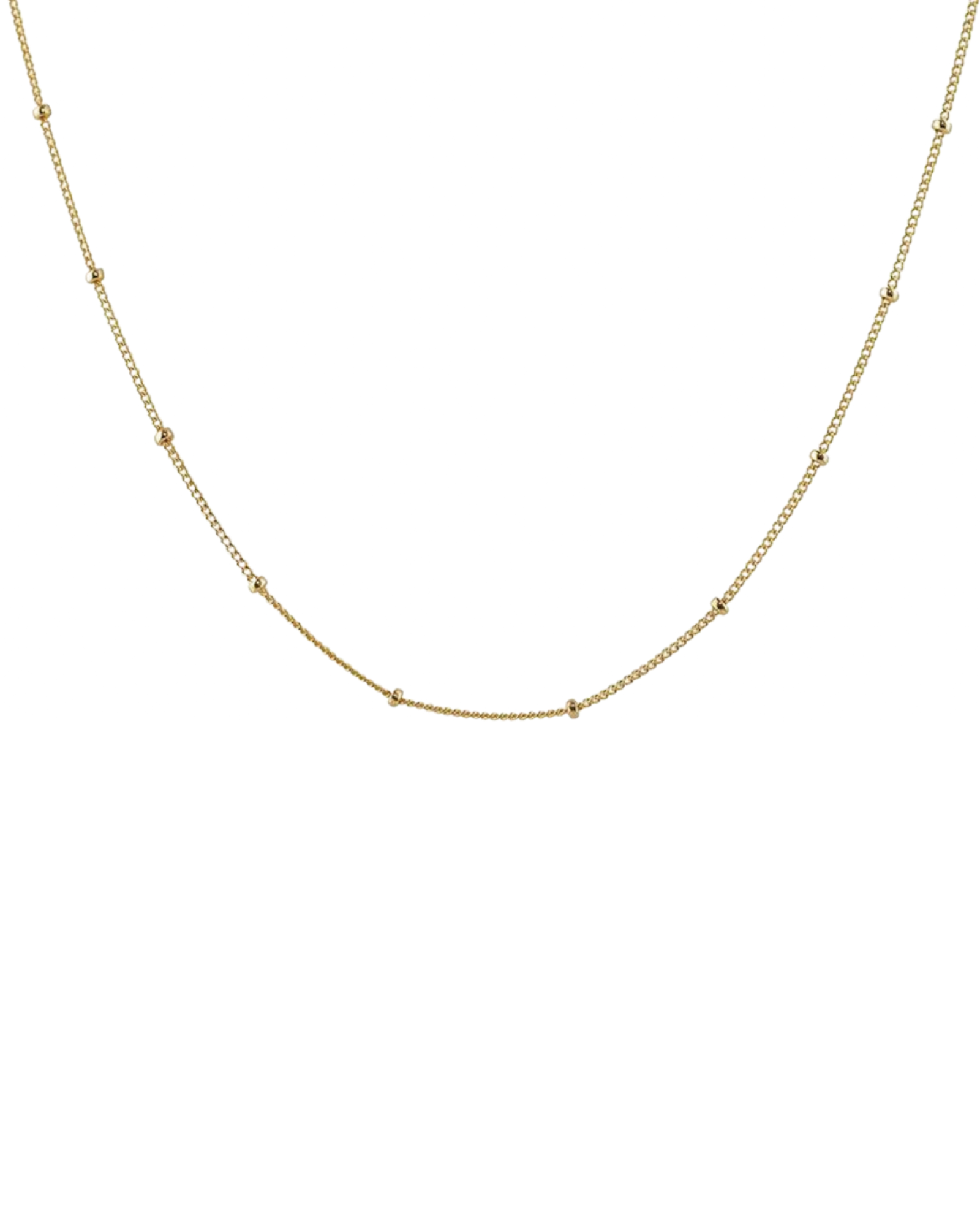 Pompom Satellite Chain Choker Necklace