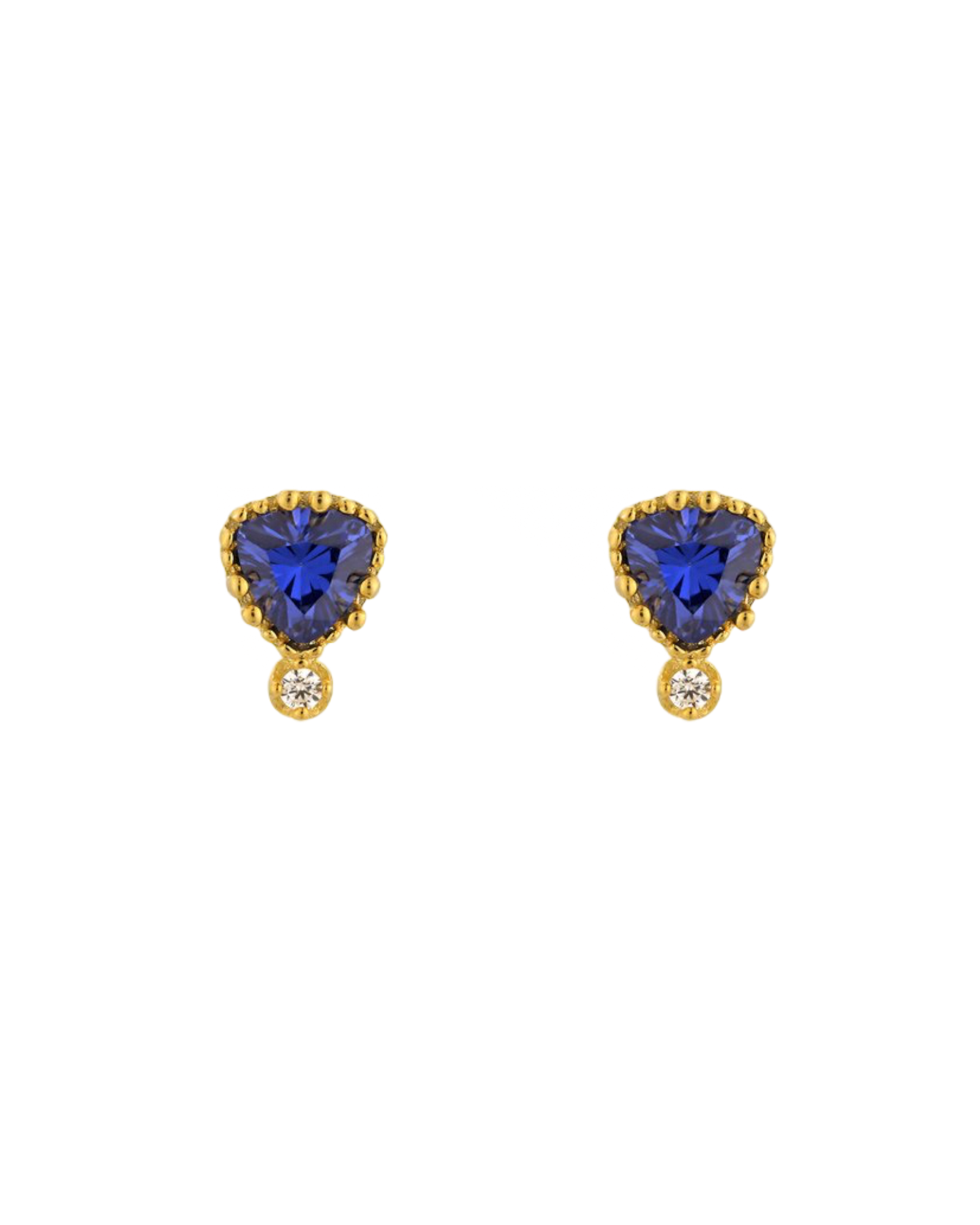 Mini Royal Purple Crystal Earrings SHE00909