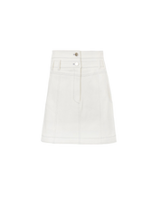 Denim Skirt In White