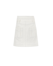 Denim Skirt In White