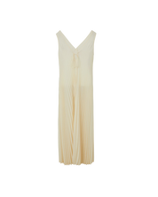 V-Neck Pleated Dress