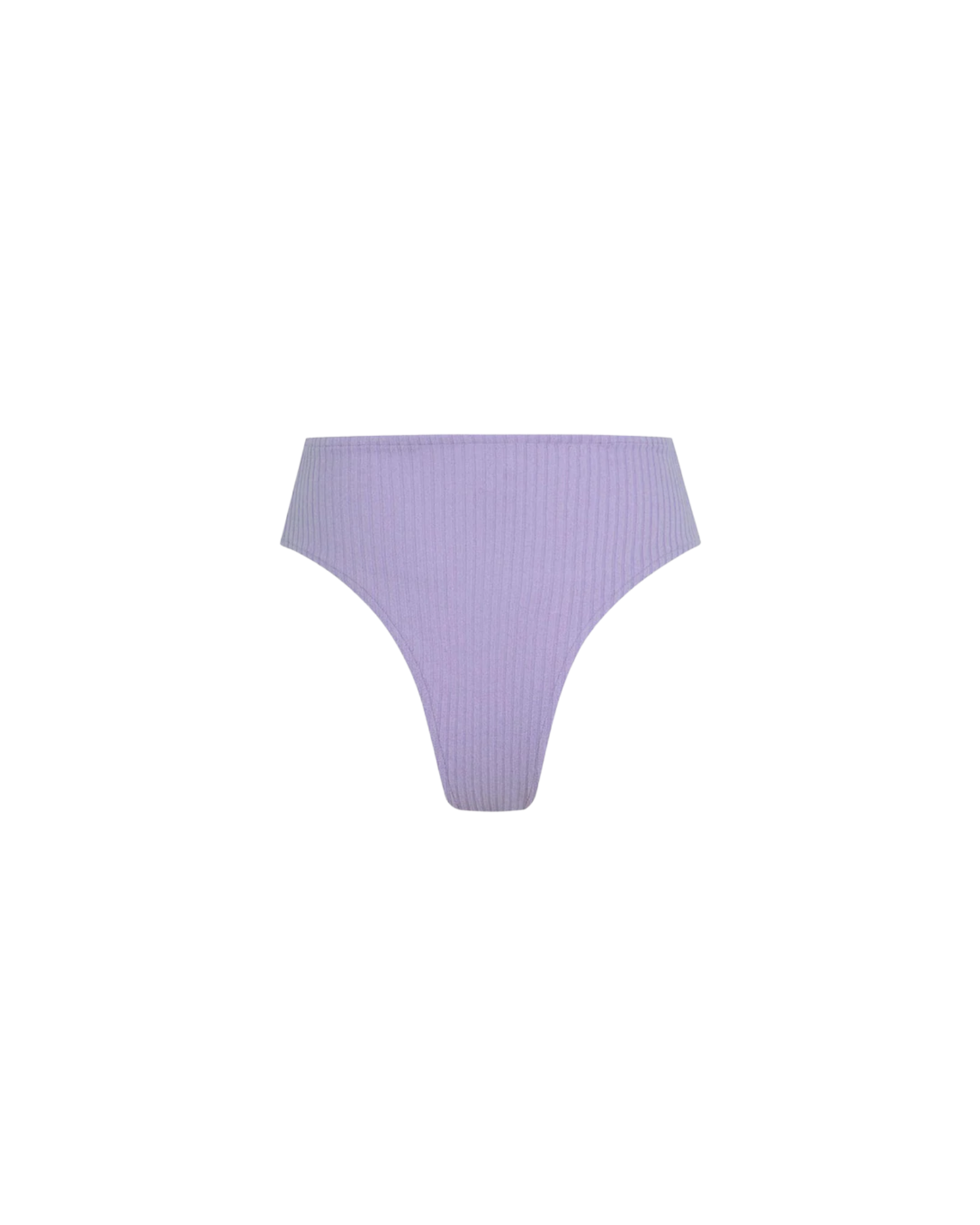 淡紫色繩毛巾布高腰三角褲