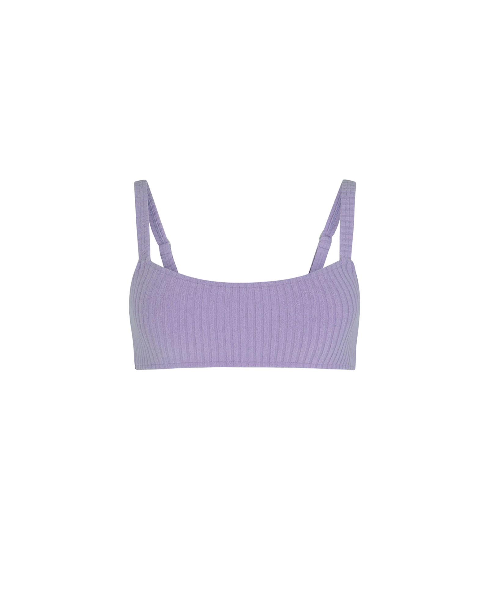 淡紫色繩索毛巾胸罩