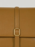Journal Shoulder Bag In Camel Brown