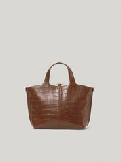 Panier Tote Bag In Pattern Brown